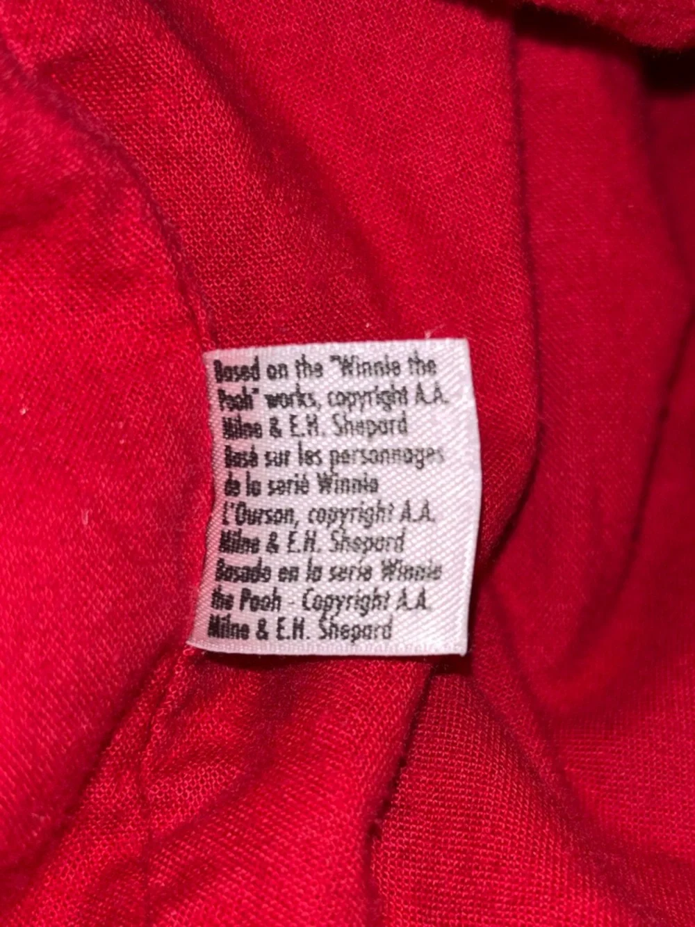 Vintage Disney Parks Winnie The Pooh Misty Cove Red Parka Raincoat Unisex Y2K - Picture 9 of 9